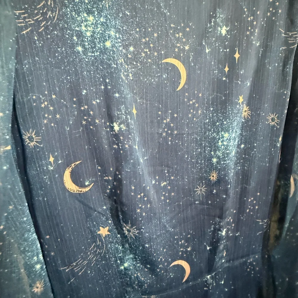 Unique Vintage Cosmic Galaxy maxi dress - size small - Picture 4 of 8